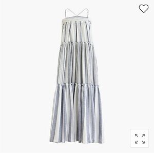 J. Crew Chambray Cover Up Dress in Stripe Size XS NEW